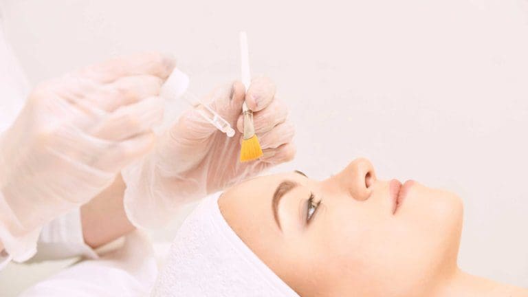 A Lady taking Chemical Peels on face | Original Skin Face + Body in Plano TX